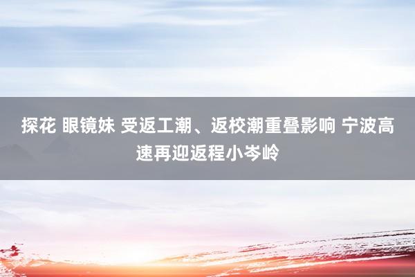 探花 眼镜妹 受返工潮、返校潮重叠影响 宁波高速再迎返程小岑岭