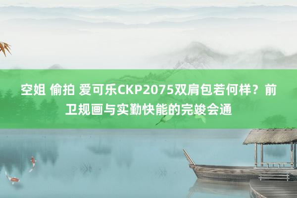 空姐 偷拍 爱可乐CKP2075双肩包若何样？前卫规画与实勤快能的完竣会通